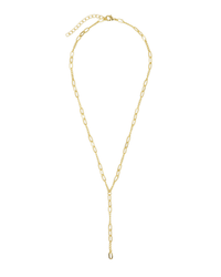 Cynthia Mixedlink Y Drop Necklace