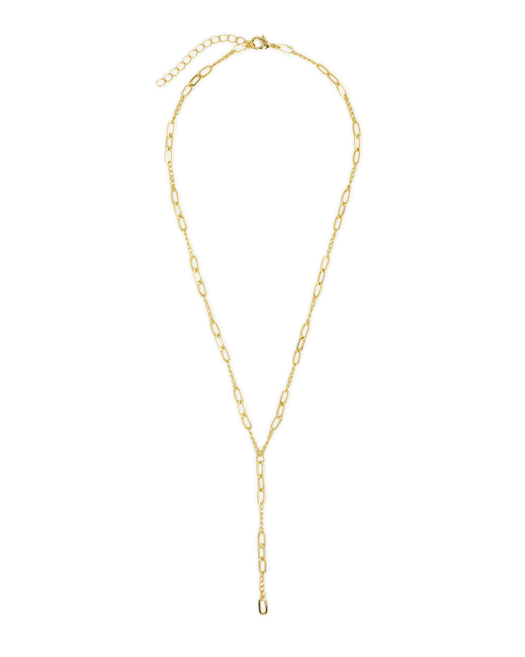 Cynthia Mixedlink Y Drop Necklace