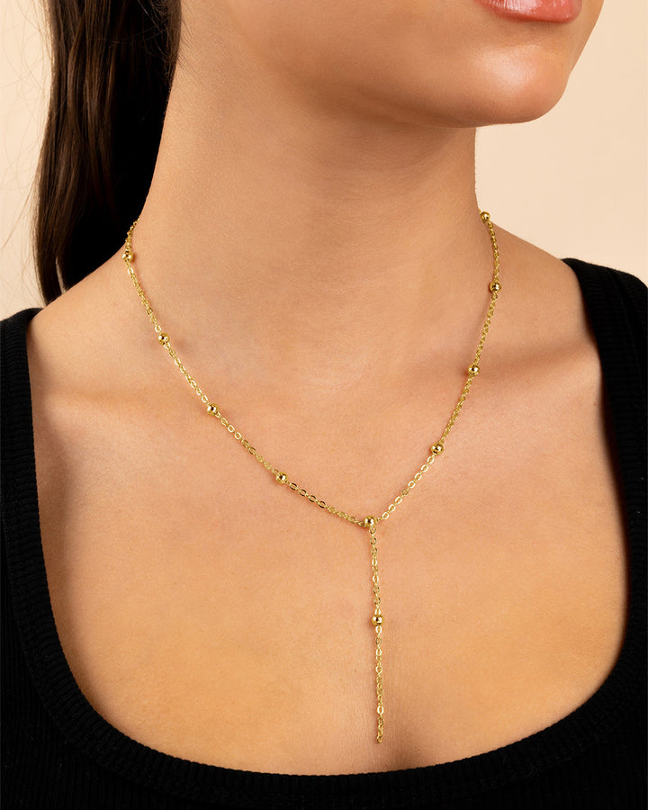 India Dotted Station Lariat