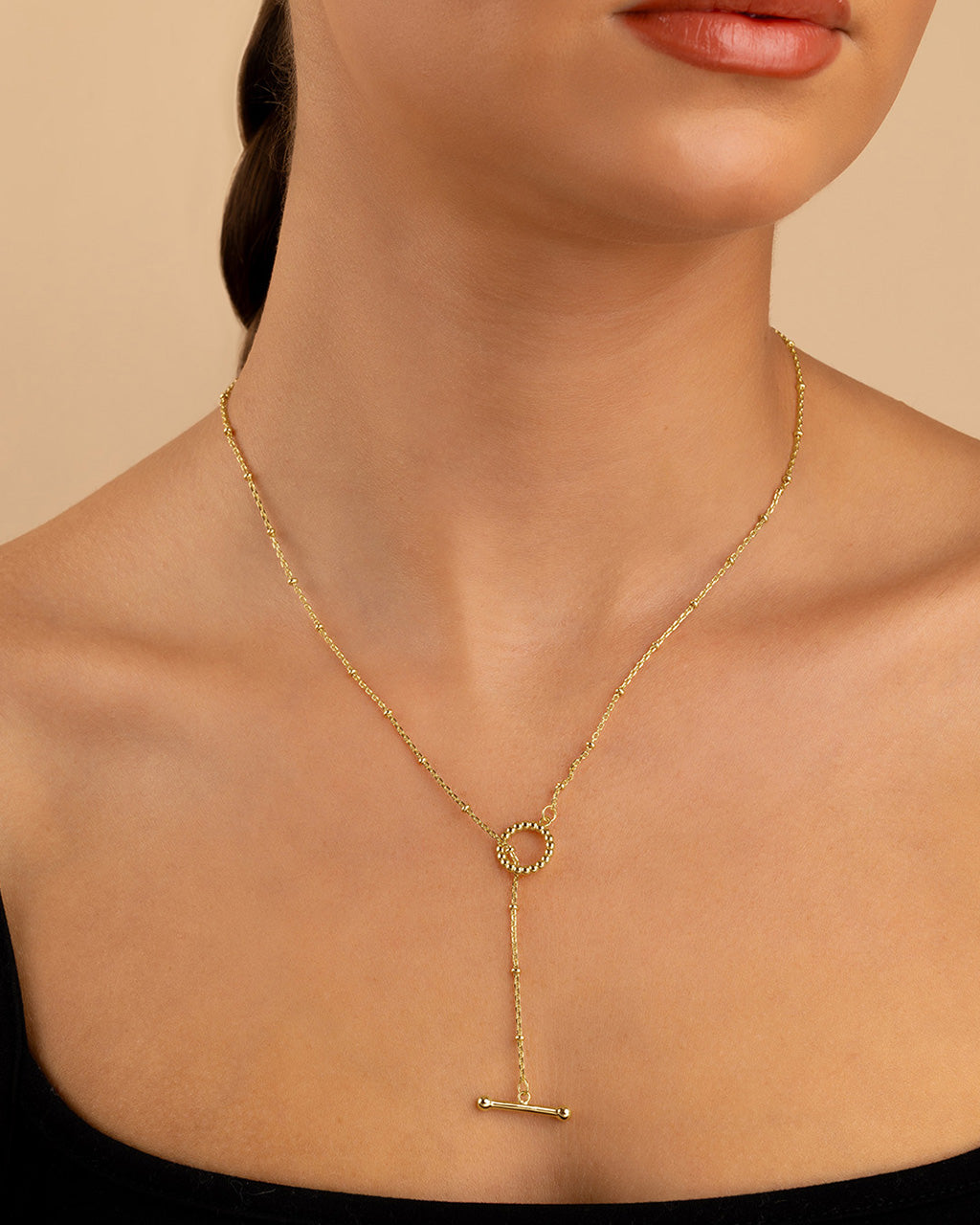 Mini Toggle Bar Pendant Necklace