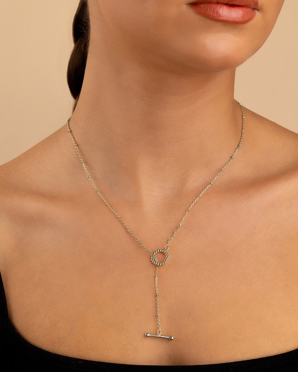 Mini Toggle Bar Pendant Necklace