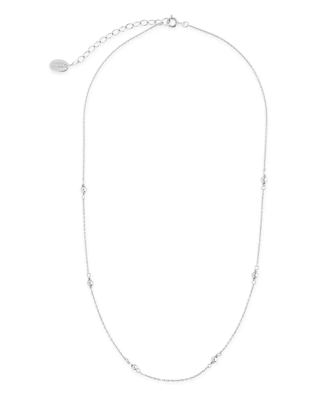 Sterling Silver Beaded Necklace Necklace Sterling Forever 