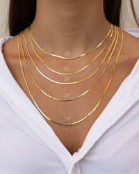 Sterling Silver Herringbone Chain - Sterling Forever