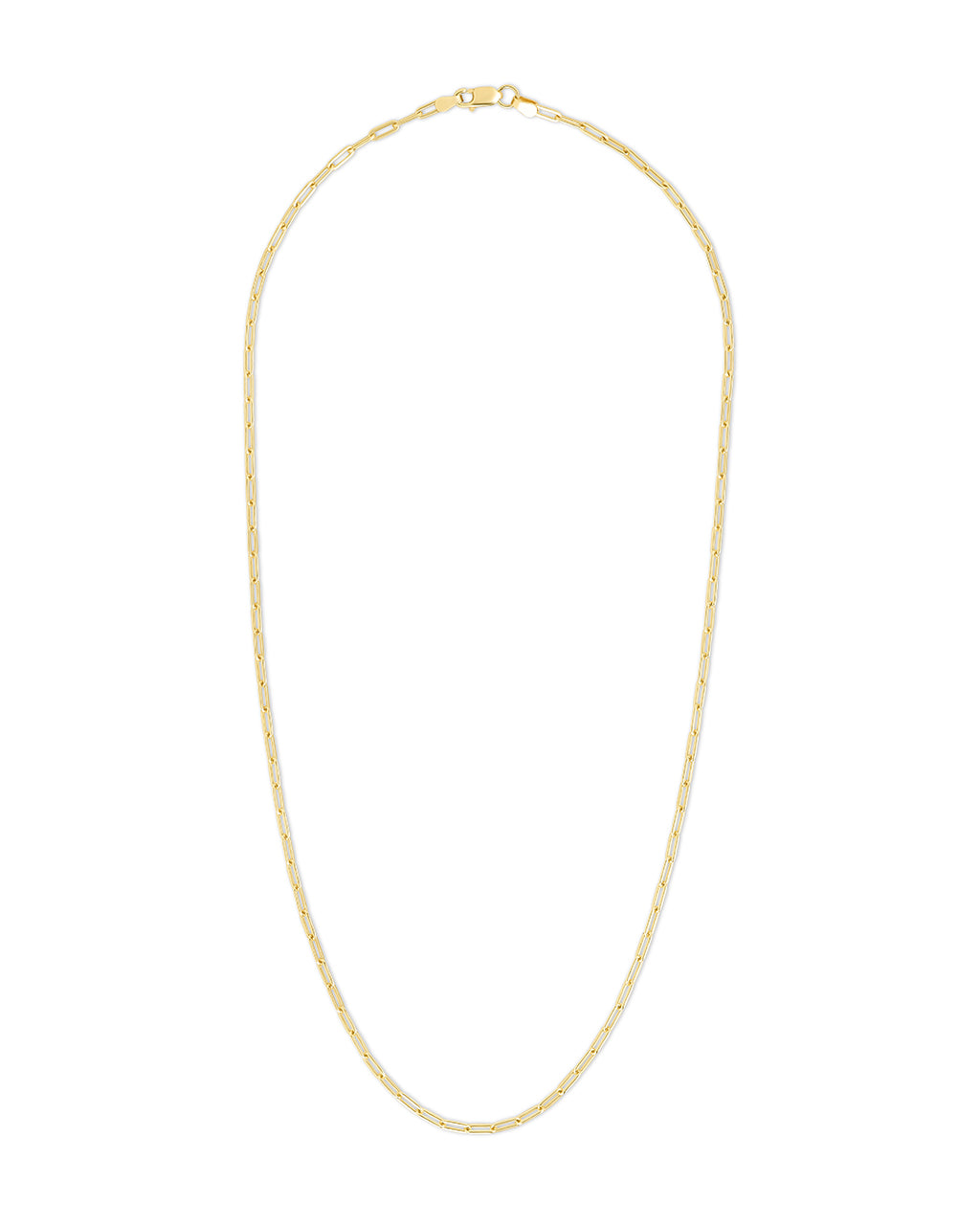 Sterling Silver Paperclip Chain Necklace