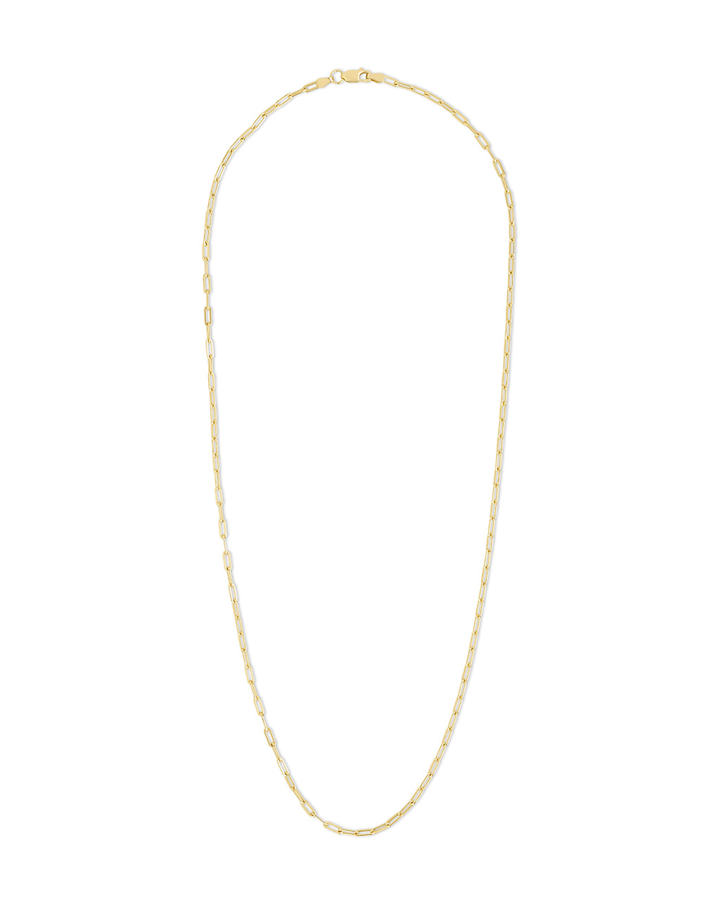 Sterling Silver Paperclip Chain Necklace