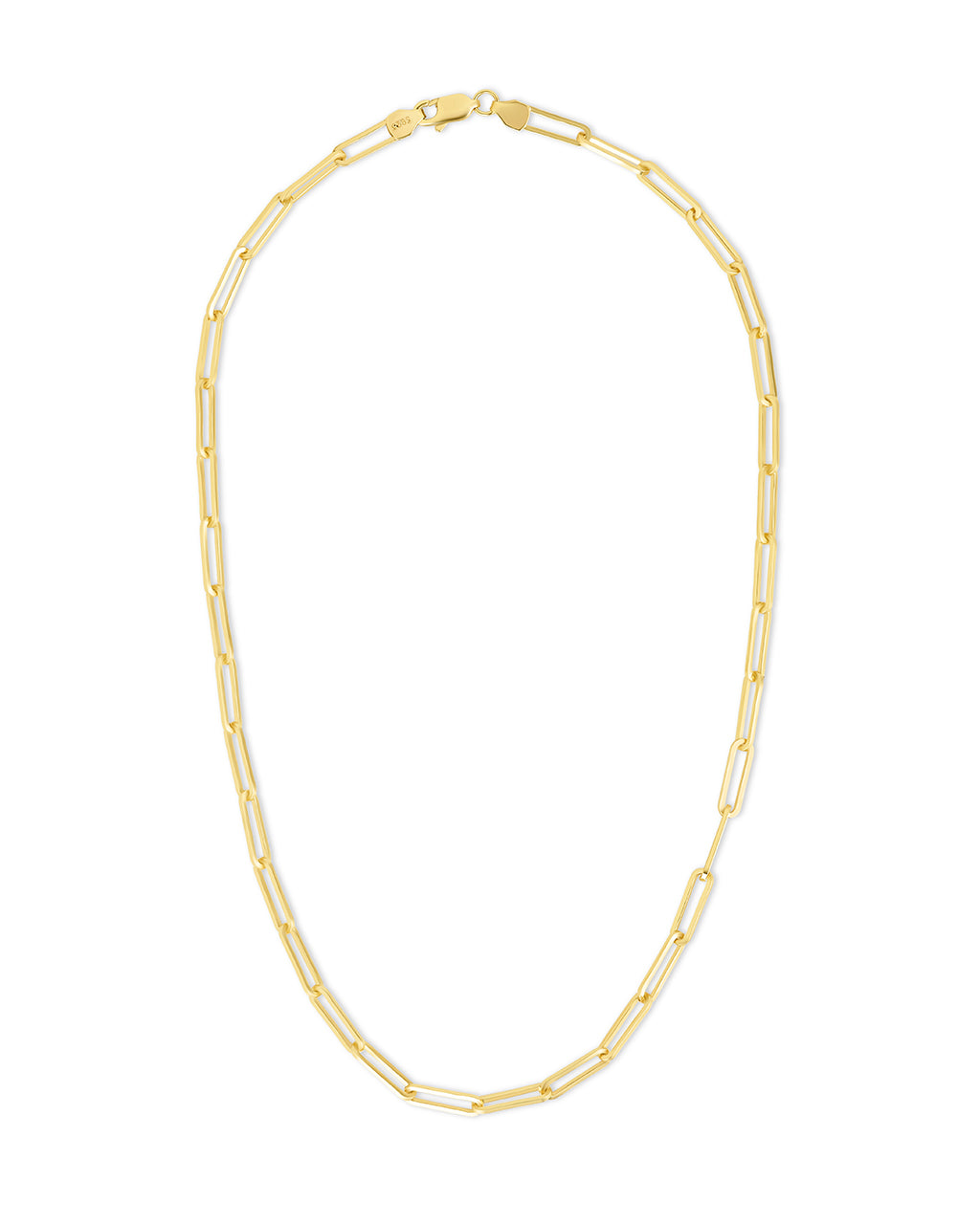 Sterling Silver Paperclip Chain Necklace