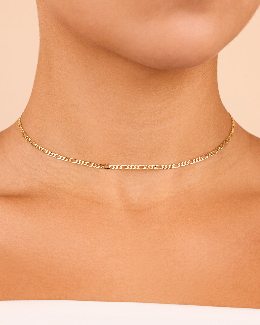 Sterling Silver Figaro Chain Necklace