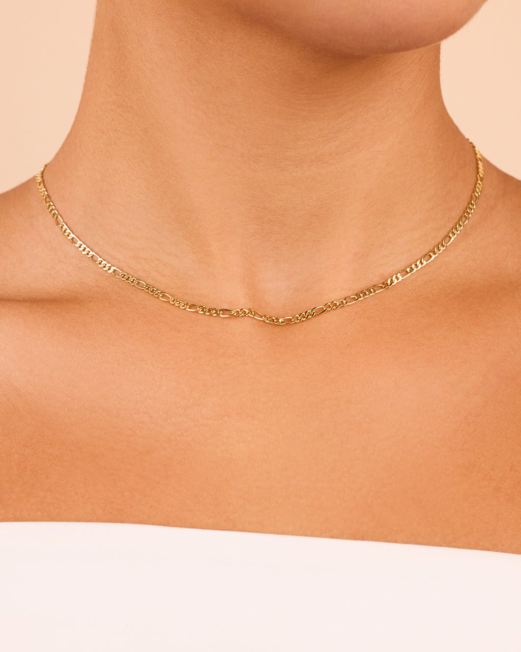 Sterling Silver Figaro Chain Necklace – Sterling Forever