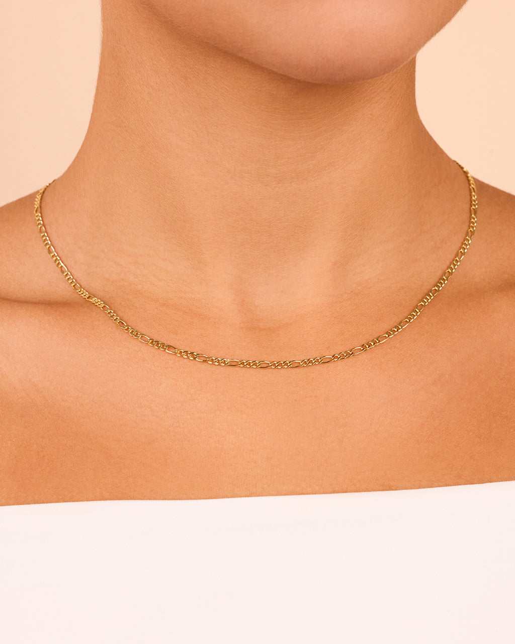 Sterling Silver Figaro Chain Necklace