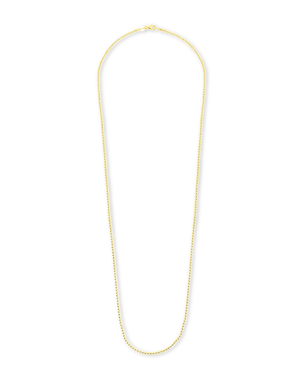 Sterling Silver Basia Dainty Beaded Chain Necklace - Sterling Forever