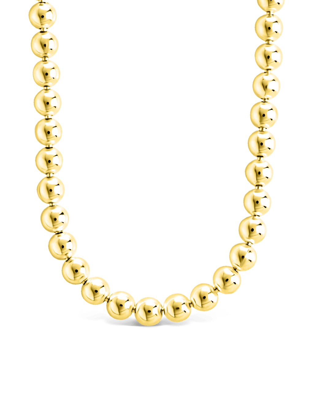 Sterling Silver Basia Dainty Beaded Chain Necklace - Sterling Forever
