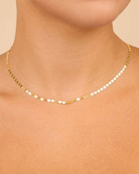 Sterling Silver Estela Confetti Chain Necklace - Sterling Forever