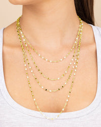 Sterling Silver Estela Confetti Chain Necklace - Sterling Forever