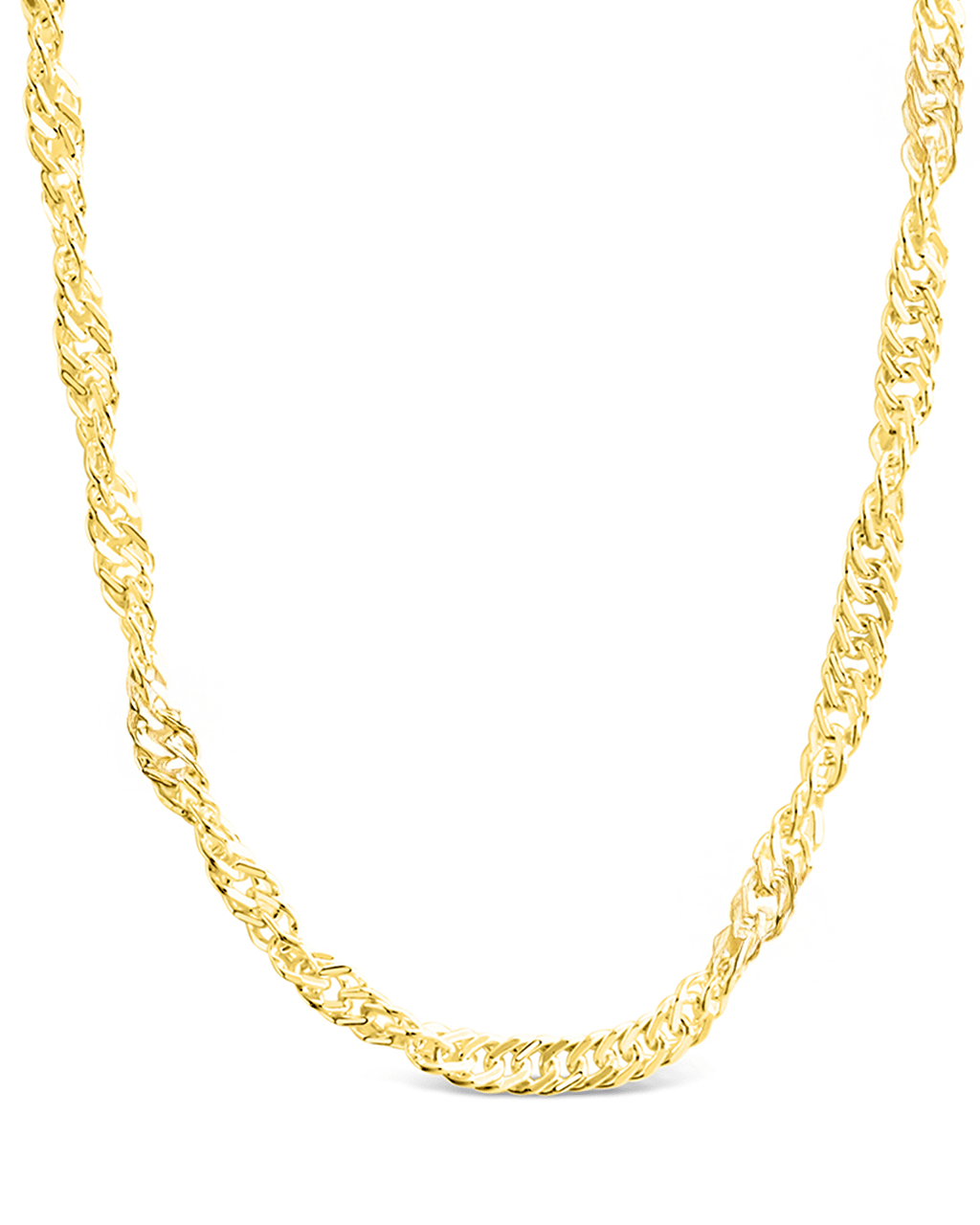 Sterling Silver Janina Delicate Twisted Chain Necklace – Sterling