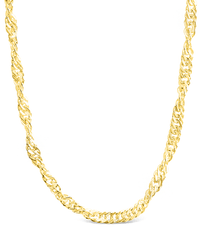 Sterling Silver Janina Delicate Twisted Chain Necklace - Sterling Forever