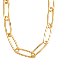 Sterling Silver Large Elongated Paperclip Chain Necklace - Sterling Forever