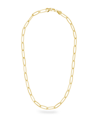 Sterling Silver Large Elongated Paperclip Chain Necklace - Sterling Forever