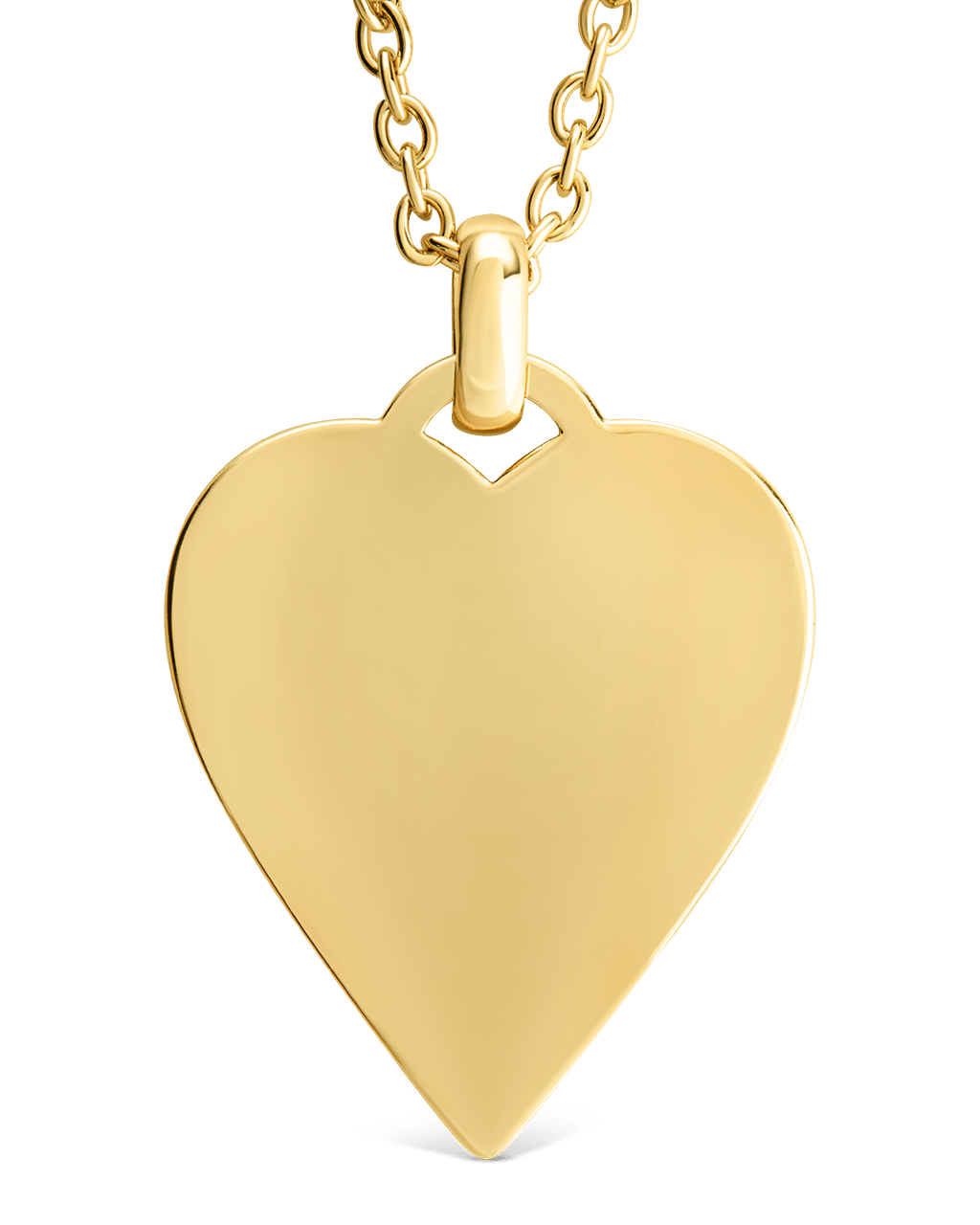 Rita Polished Heart Statement Necklace - Sterling Forever