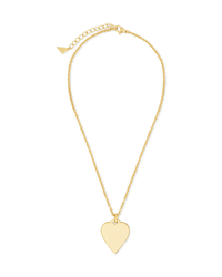 Rita Polished Heart Statement Necklace - Sterling Forever