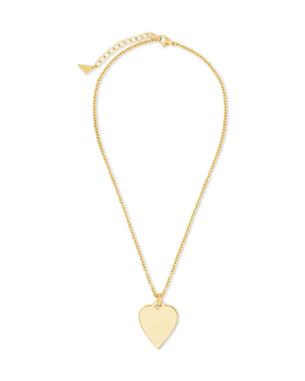 Rita Polished Heart Statement Necklace - Sterling Forever
