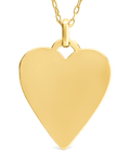 Rita Polished Heart Statement Necklace - Sterling Forever
