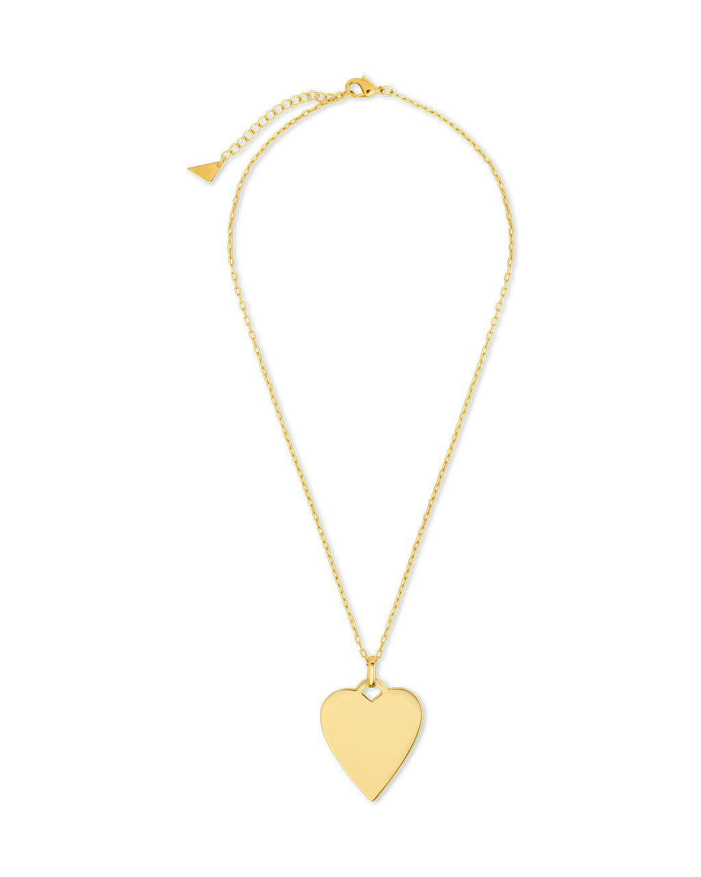 Rita Polished Heart Statement Necklace - Sterling Forever