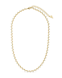 Brigid Staggered Opal Tennis Necklace