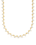 Brigid Staggered Opal Tennis Necklace