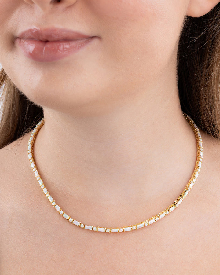 Georgia Opal Tennis Necklace