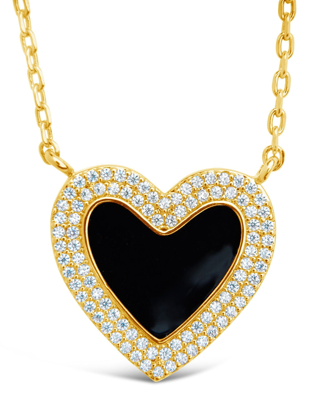 Antonia Heart Pendant Necklace Sterling Forever Gold 