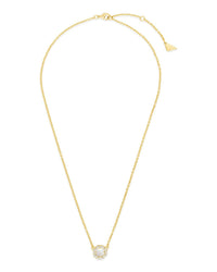 CZ Bezel Rose Petal Pendant Necklace - Sterling Forever