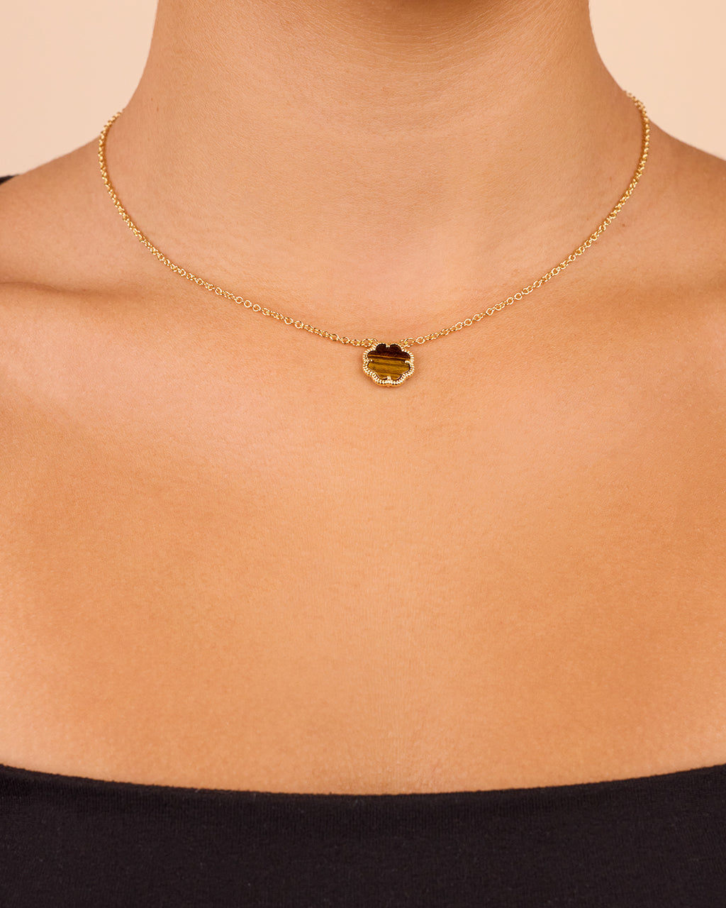 Rose Petal Pendant Necklace