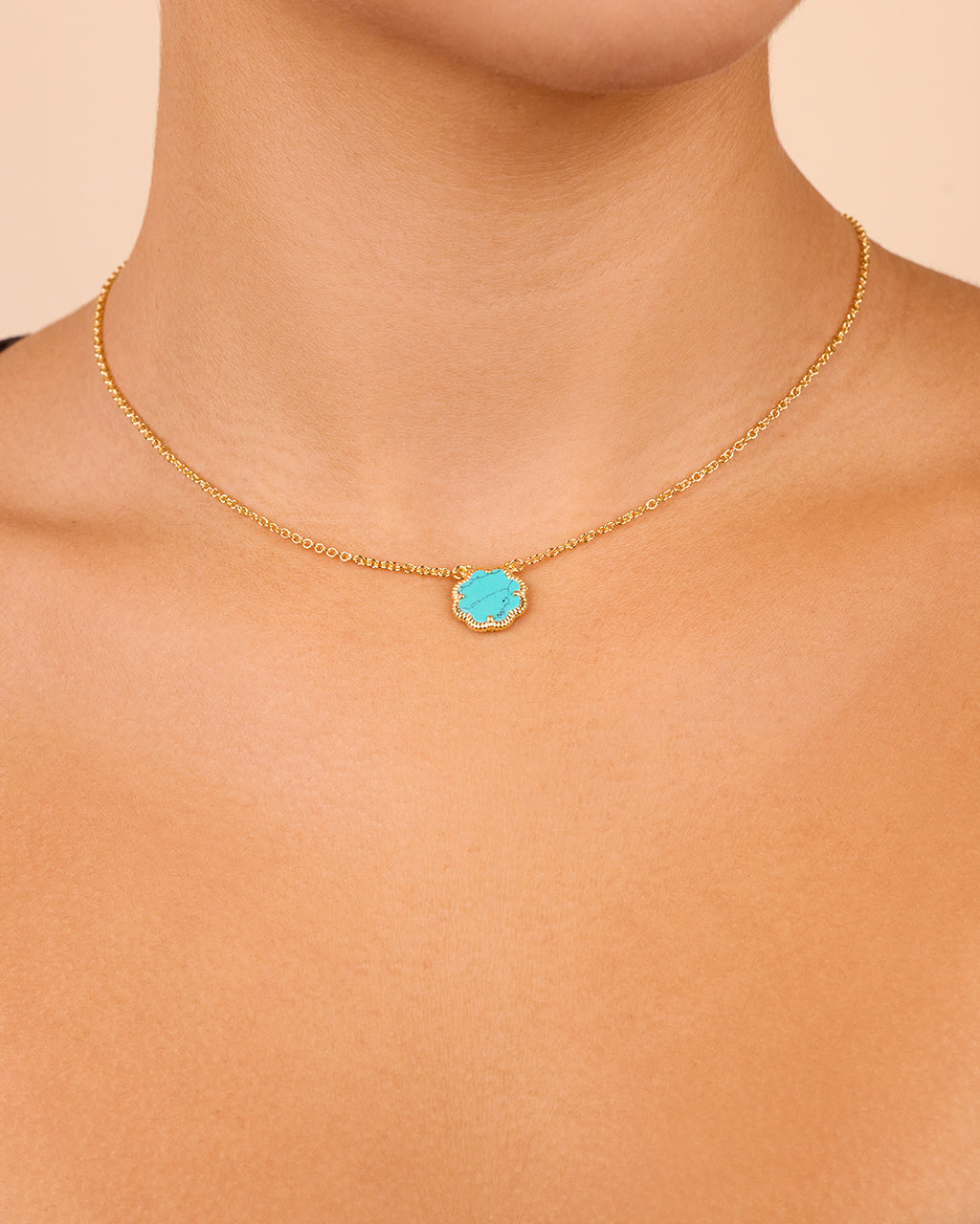 Rose Petal Pendant Necklace