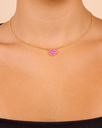 Rose Petal Pendant Necklace