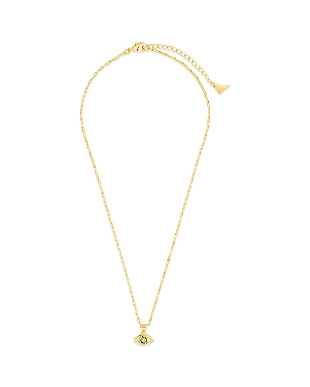 Leidy CZ & Mother of Pearl Evil Eye Pendant Necklace - Sterling Forever