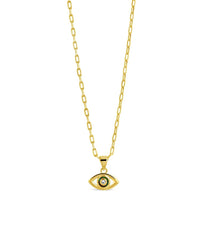 Leidy CZ & Mother of Pearl Evil Eye Pendant Necklace - Sterling Forever