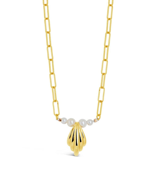 Chérie Pearl Shell Pendant Necklace - Sterling Forever