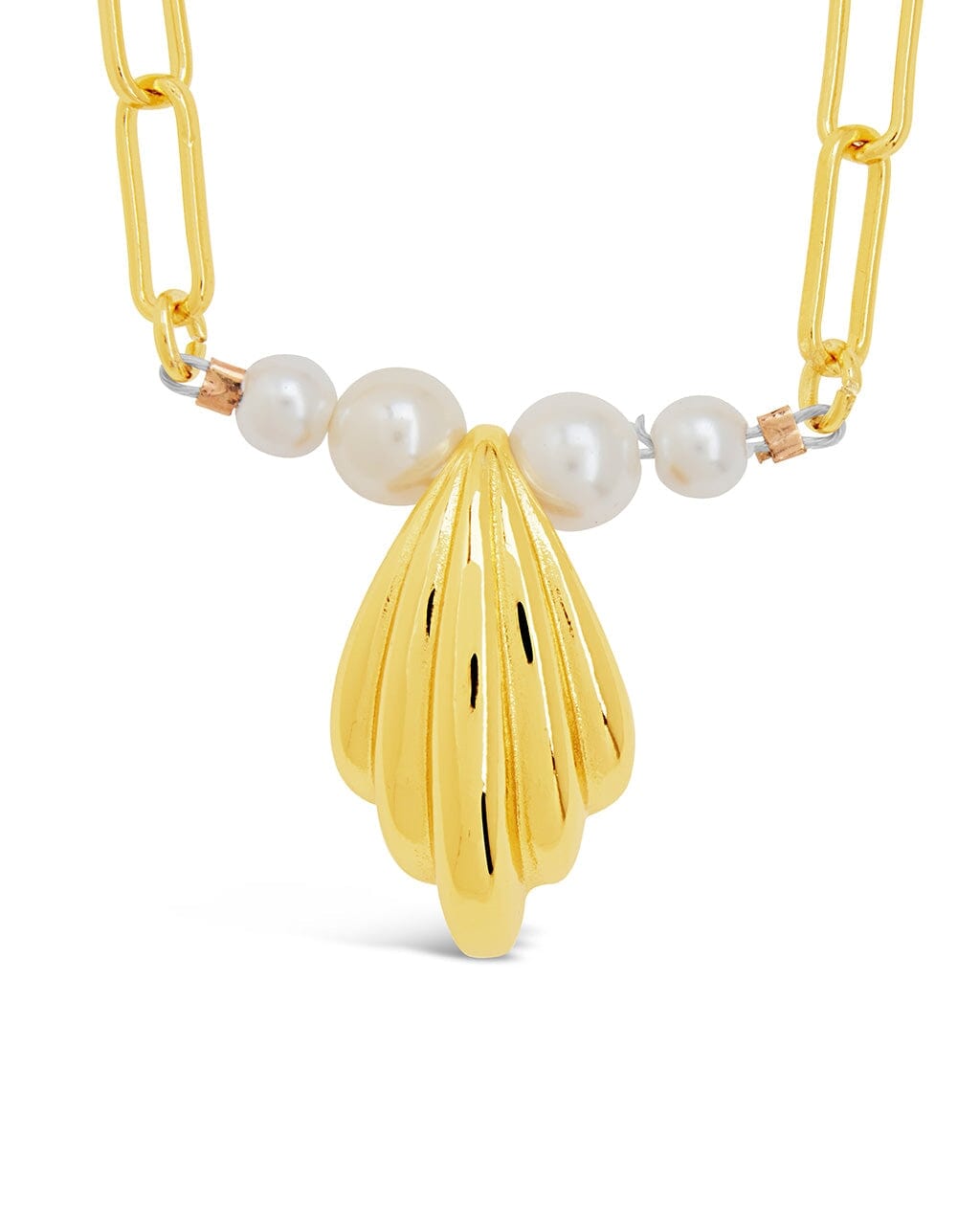 Chérie Pearl Shell Pendant Necklace - Sterling Forever