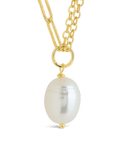 River Pearl Drop Chain Necklace - Sterling Forever