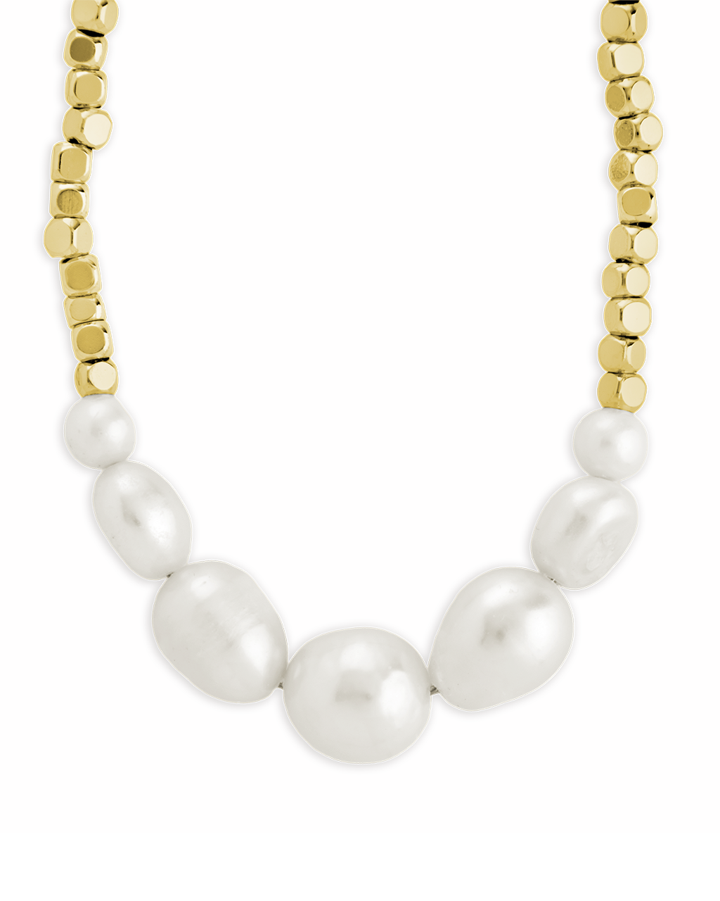 Pearl Beaded Collar Necklace
