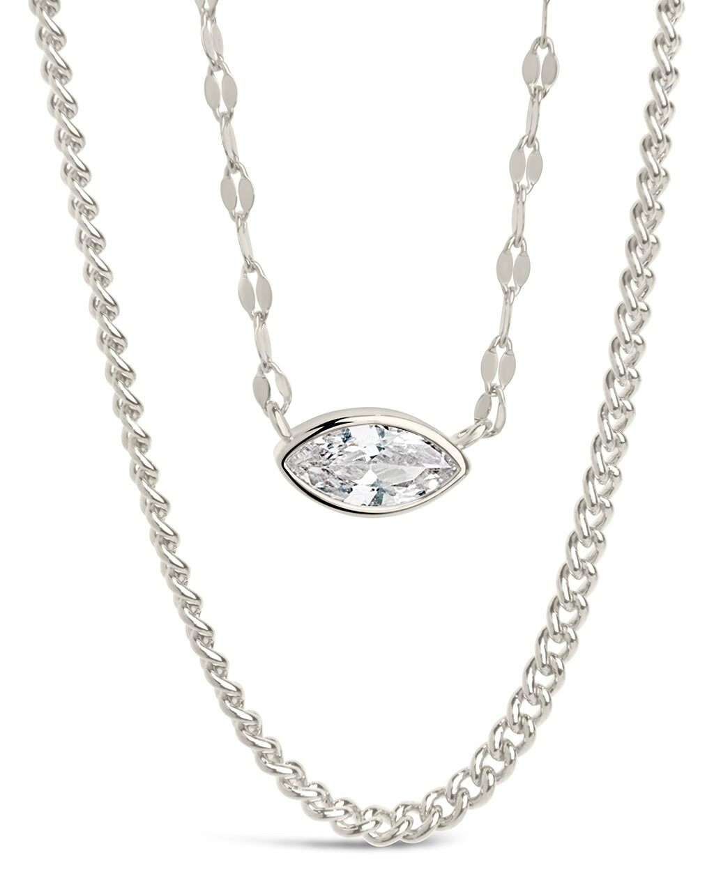 Amelia CZ Layered Necklace Necklace Sterling Forever 