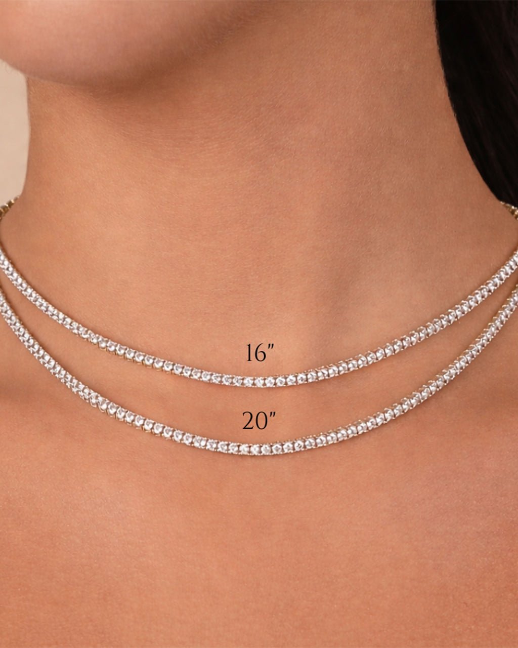 Cecil Cubic Zirconia Tennis Necklace – Sterling Forever