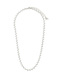 Brigid Staggered CZ Tennis Necklace - Sterling Forever