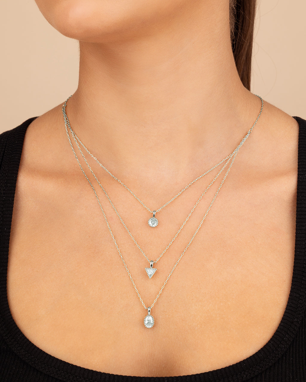 Julie Cubic Zirconia Layered Necklace – Sterling Forever