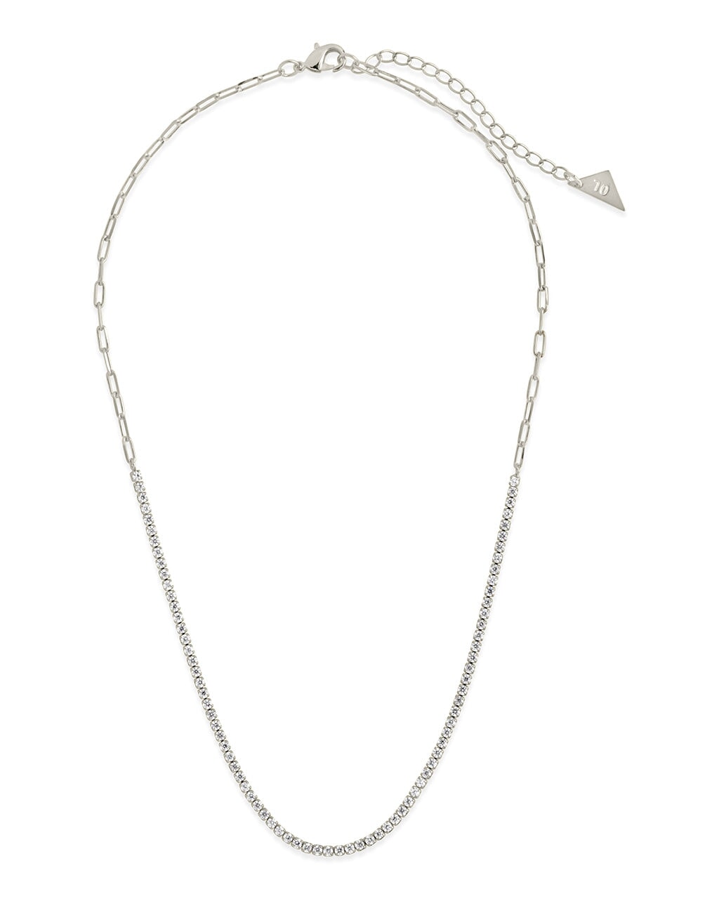 Dani Chain & CZ Tennis Necklace - Sterling Forever