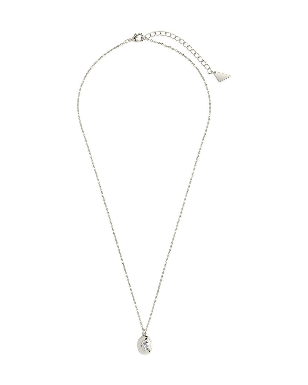 Betsy Oval CZ Pendant Necklace - Sterling Forever