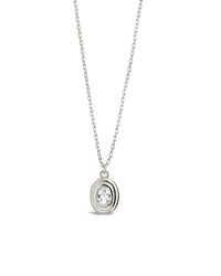 Betsy Oval CZ Pendant Necklace - Sterling Forever