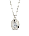Betsy Oval CZ Pendant Necklace - Sterling Forever