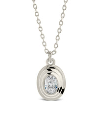 Betsy Oval CZ Pendant Necklace - Sterling Forever