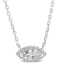 Jamie CZ Evil Eye Pendant Necklace